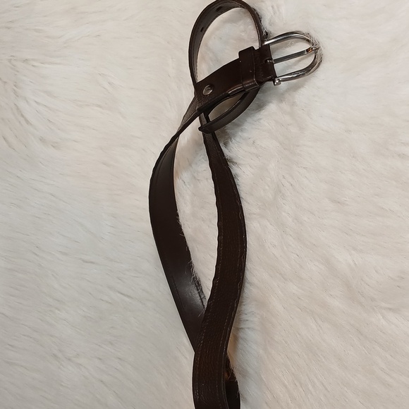 Salvatore Ferragamo Men's Brown Single Leather Belt CM(95) - Picture 3 of 9